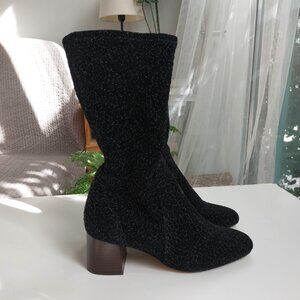 NEW Leather Sock Fits like 9.5 Spring Fall Mid-Calf Womens Boots